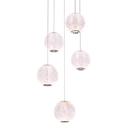 Светильник подвесной Delight Collection Elliot Diamante (Еллиот Диаманте) MD20001012-5A chrome