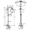 Душевая стойка Hansgrohe Croma Select 27352400 настенная цвет хром