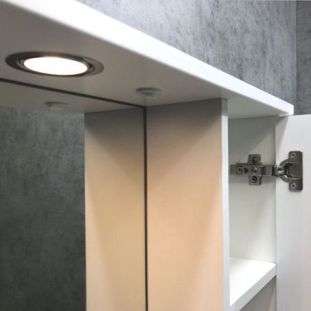 Зеркало-шкаф Comforty Модена М 00-00001641CF 90х80 подвесной цвет белый