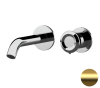 Смеситель для раковины Remer Element ET15PBG встраиваемый в стену золото