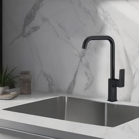 Смеситель для кухни WesnaArt Narcis NAR06-150BL-25432 на мойку черный