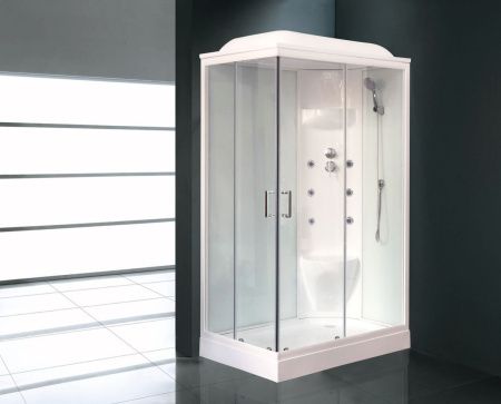 Душевая кабина Royal Bath BK RB90BK1-M 90х90 четверть круга с крышей ориентация универсальная