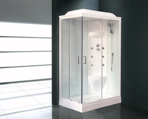 Душевая кабина Royal Bath НР RB8120HP7-WT-R 120х80 прямоугольная с крышей - фото 2