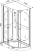 Душевая кабина AvaCan L602RN 120х80 асимметричная без крыши ориентация правая