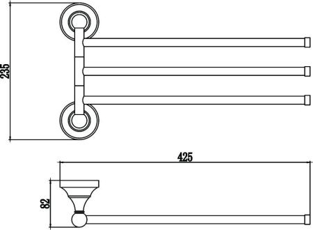 Полотенцедержатель Savol S-06803A