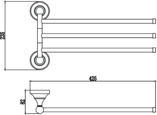 Полотенцедержатель Savol S-06803A - фото 2