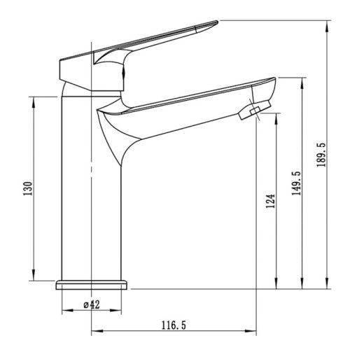 Смеситель Esko KZ26MW на раковину белый - фото 3