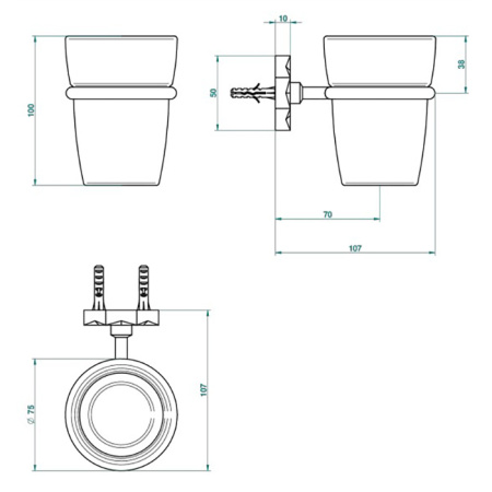 Стакан THG Nihal Porcelaine Ivoire U2N-F30-536