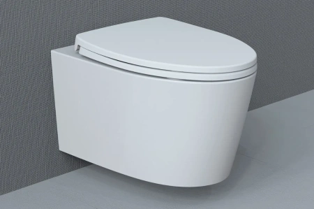 Чаша унитаза подвесная Arrow AHB21002H цвет белый без сиденья безободковая каскадный смыв