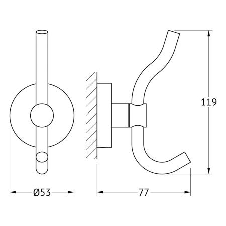 Крючок Artwelle Harmonie HAR 004