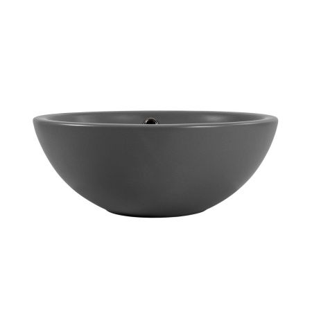 Раковина из сантехнического фарфора Aquatek AQ5354-MG 40х40 накладная цвет серый без отверстий под смеситель