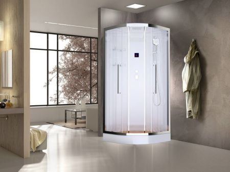 Душевая кабина Acquazzone Alexandra 100 100х100 четверть круга с крышей ориентация универсальная