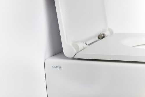 Чаша унитаза подвесная Galassia Dream 7317MT цвет белый матовый без сиденья безободковая каскадный смыв - фото 3