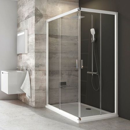 Душевая дверь Ravak Blix 1XVA0100Z1 100х190 стекло прозрачное профиль белый