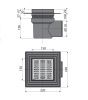 Душевой трап Alcadrain APV12 20х20 хром