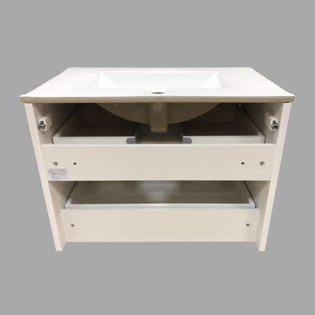 Тумба с раковиной Comforty Женева 00004137097CF 80х50 подвесная цвет серый