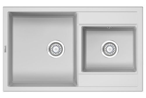 Кухонная мойка Granula 8201, АРКТИК 82х50 цвет светло-серый поверхность матовая