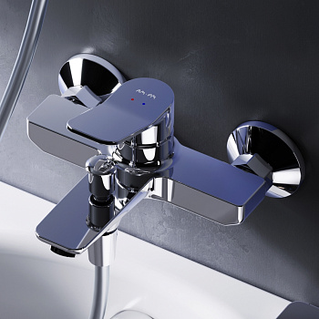 Смеситель для ванны и душа Am.Pm X-Joy F85A10000 настенный хром без термостата