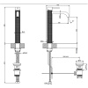 Смеситель Gessi Gessi316 54403#299 на раковину черный