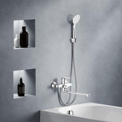 Смеситель для ванны и душа Damixa Apollo 479500000 настенный хром без термостата - фото 3