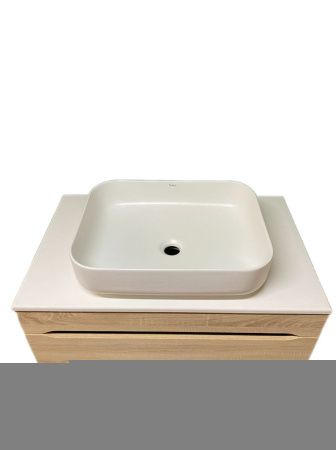 Тумба с раковиной Sintesi STL.W7817_SIN-LVB-APP-409 60х60 подвесная цвет бежевый