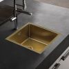 Кухонная мойка Melana ProfLine D4545HG золото 45х45 цвет золото поверхность брашированная