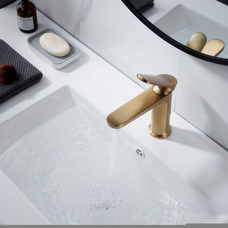 Смеситель Shevanik S43G S4301G на раковину золото