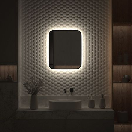 Зеркало с подсветкой Defesto AURA DF 2963R 50х60 подвесное