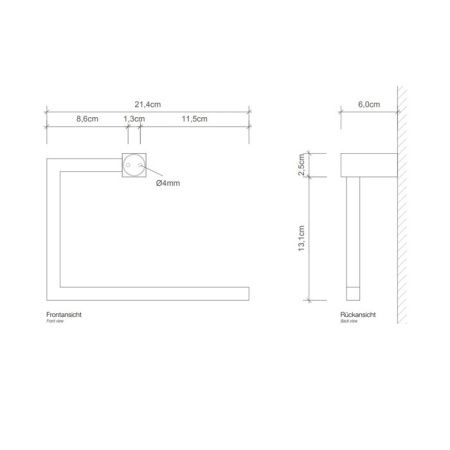 Полотенцедержатель Decor Walther Corner 560660