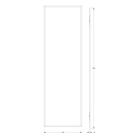 Зеркало Evoform Comfort BY 0955 50х160 подвесное