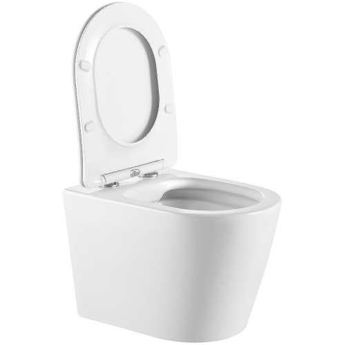 Унитаз подвесной Тритон Verso Щ0000057971 белый с сиденьем микролифт безободковый каскадный смыв - фото 5