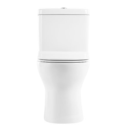 Чаша унитаза напольная BelBagno STEAM BB130CPR/SC цвет белый без бачка с сиденьем микролифт безободковая каскадный смыв