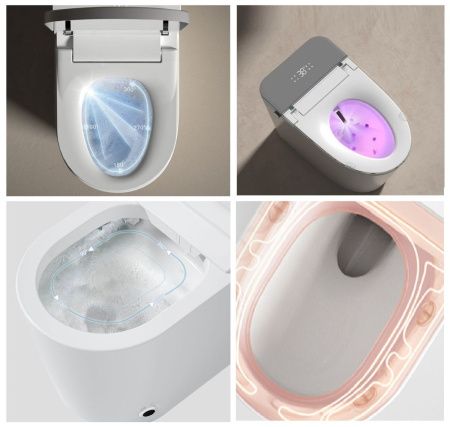 Унитаз приставной Cerutti SPA CT10617 белый с сиденьем микролифт безободковый смыв торнадо