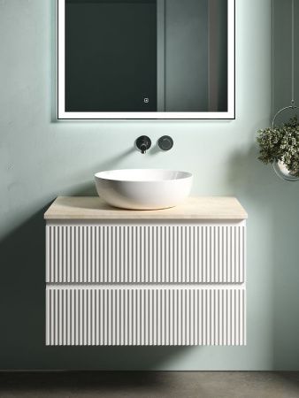 Тумба под раковину Sancos SNOB R SNR80W 80х40 подвесная цвет белый