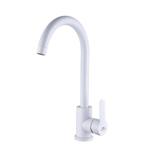 Смеситель для кухни Fashun A54001-8 на мойку белый - фото 2