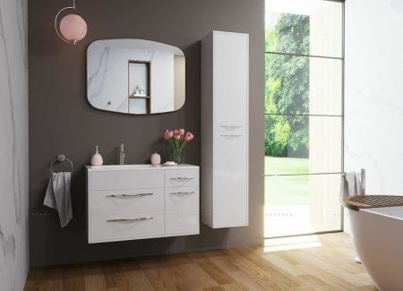 Тумба с раковиной Эстет Barcelona ФР-00003595 90х40 подвесная цвет белый