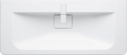 Раковина из литьевого мрамора Aquaton Шерилл 1A71323KSH010 105х46 накладная цвет белый 1 отверстие под смеситель - фото 2