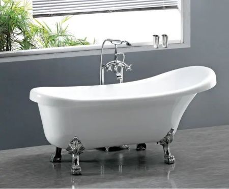 Ванна акриловая Cerutti SPA CT9323 160х75 отдельностоящая овальная с ножками