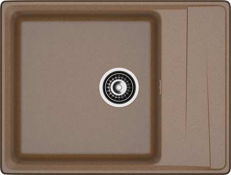 Кухонная мойка Granfest Level LV-660L терракот 66х50 цвет коричневый поверхность матовая