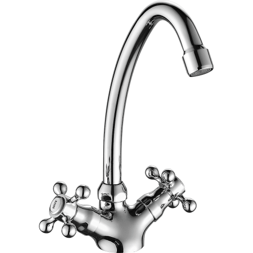 Смеситель для кухни Fashun A4119 на мойку хром - фото 2