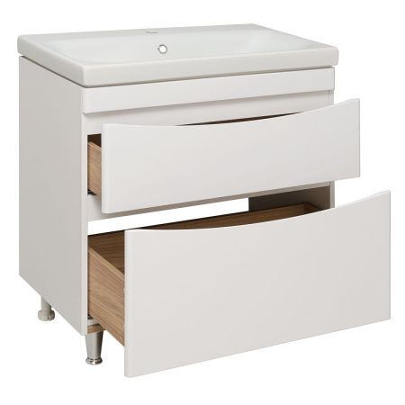Тумба под раковину Runo АФИНА 00-00001170 80х40 напольная цвет белый