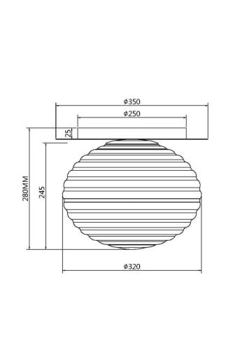 Светильник потолочный Maytoni Reels MOD268CL-01G - фото 2
