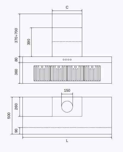 Вытяжка Ilve AGQ120/SS - фото 2