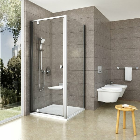 Душевая перегородка Ravak Pivot 90G40C00Z1 80x190 стекло прозрачное профиль хром