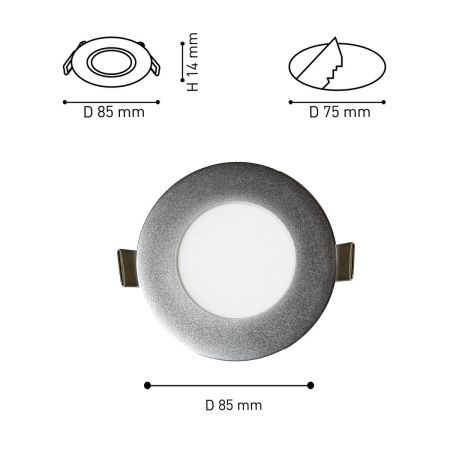 Светильник встраиваемый Favourite Flashled (Фласхлед) 1660-3C