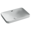 Раковина из сантехнического фарфора Ceramica Nova ELEMENT CN5041 60х40 встраиваемая цвет белый без отверстий под смеситель