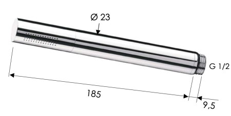 Душевая лейка Daniel A435SDP цвет золото