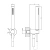 Душевой гарнитур Gessi Gessi316 54023#727 настенный латунь
