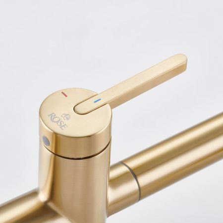 Смеситель для кухни Rose R458G на мойку золото