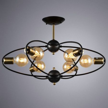 Люстра на штанге Arte Lamp Glasgow (Гласгов) A1963PL-6BK